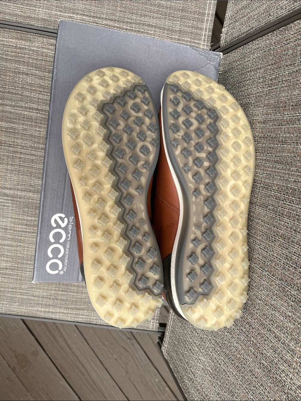 ECCO Biom Hybrid 2 Golf Shoes Men’s EU 45/US 11-11.5 NIB Yak Leather Hydromax - Picture 5 of 14